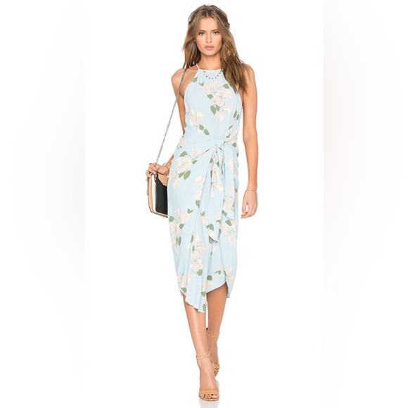 Revolve Privacy Please LeHunt Dress in Gramont Floral Wrap Size S - Picture 1 of 7